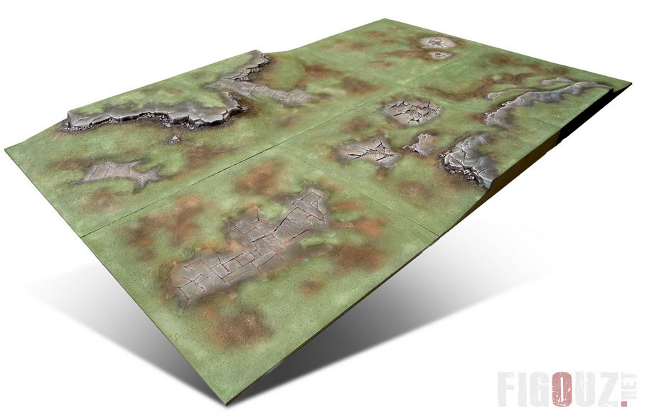 Texture et peinture de la table de jeu modulaire Realm Of Battle Citadel / Games Workshop