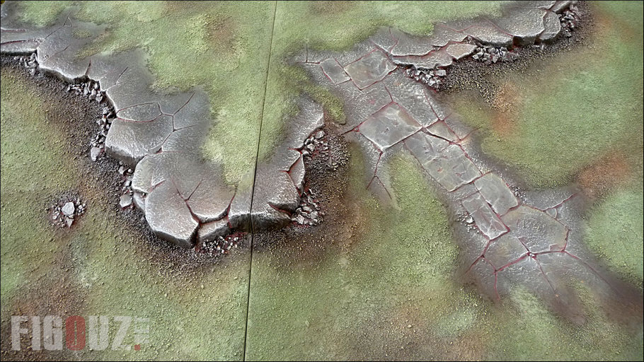 Texture et peinture de la table de jeu modulaire Realm Of Battle Citadel / Games Workshop