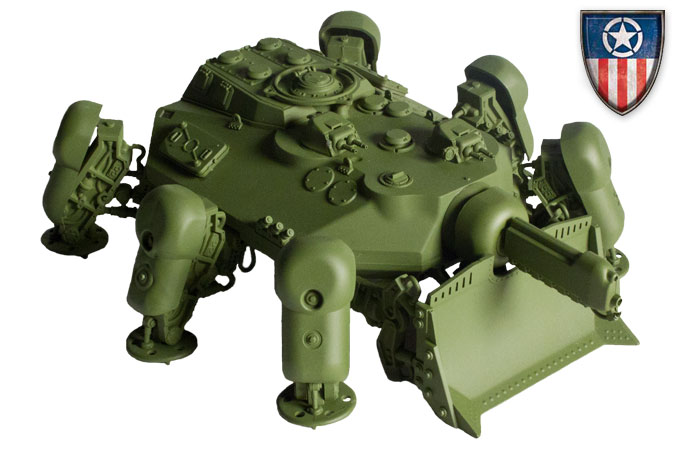 Heavy Assault Walker Fireball -  Kit Plastique pour Dust Tactics & Dust Warfare