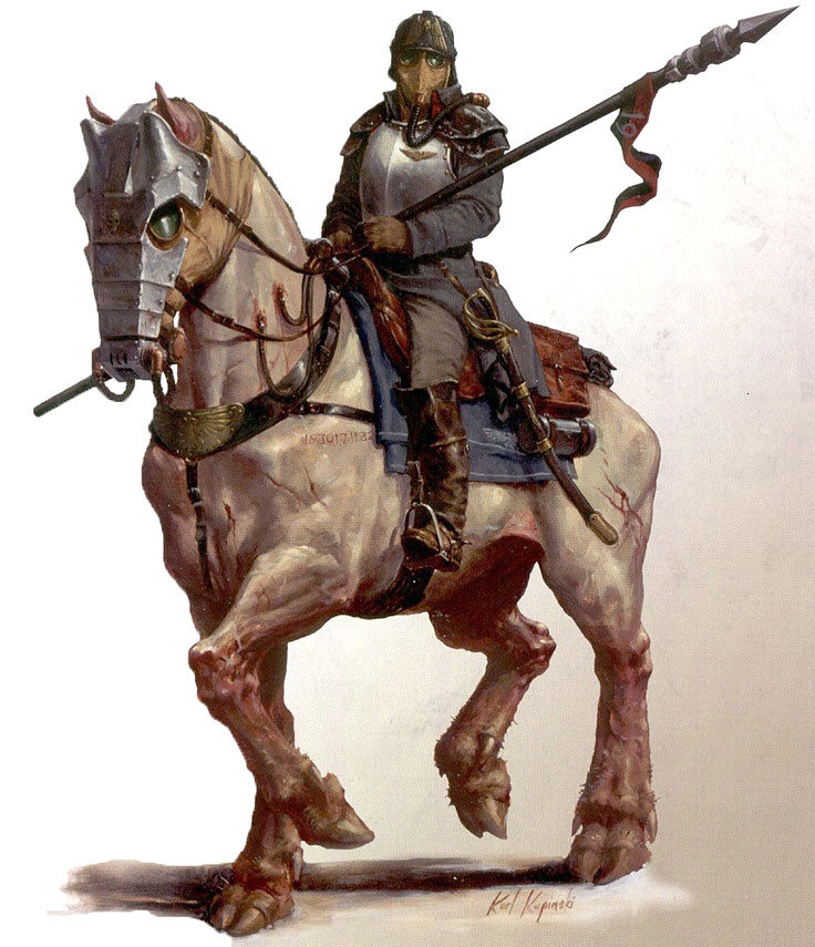 Death Rider de la Death Korps Of Krieg - Illustration de Karl Kopinski