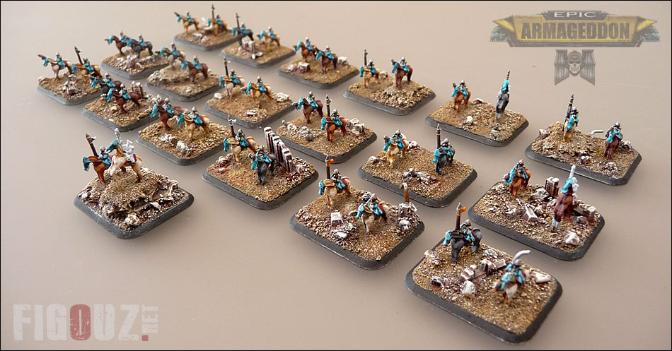 Peinture des cavaliers d'une compagnie et d'un peloton de Death Riders de la DKOK !