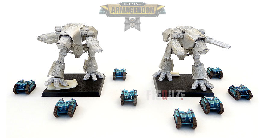 Titans « Warhound  » True Scale 6mm pour EPIC Armageddon