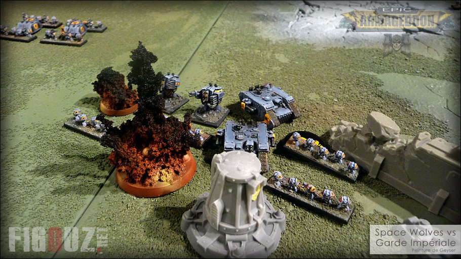 Epic Armageddon - Spave Wolves vs Guarde Impériale