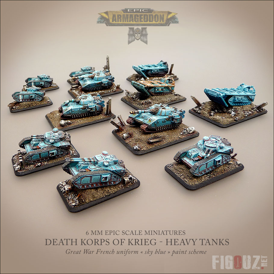 Formations de chars de la Death Korps Of Krieg