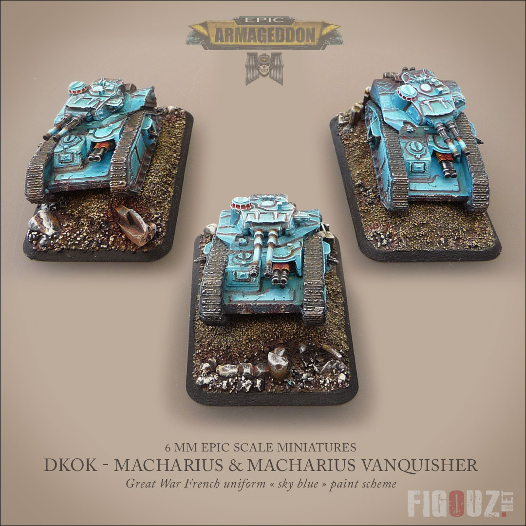 Peloton de chars lourds Macharius Obusier & Macharius Vanquisher - 325 Points