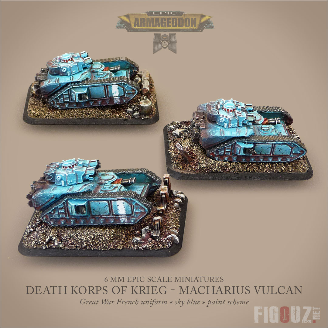 Peloton de chars lourds Macharius Vulcain - 375 Points