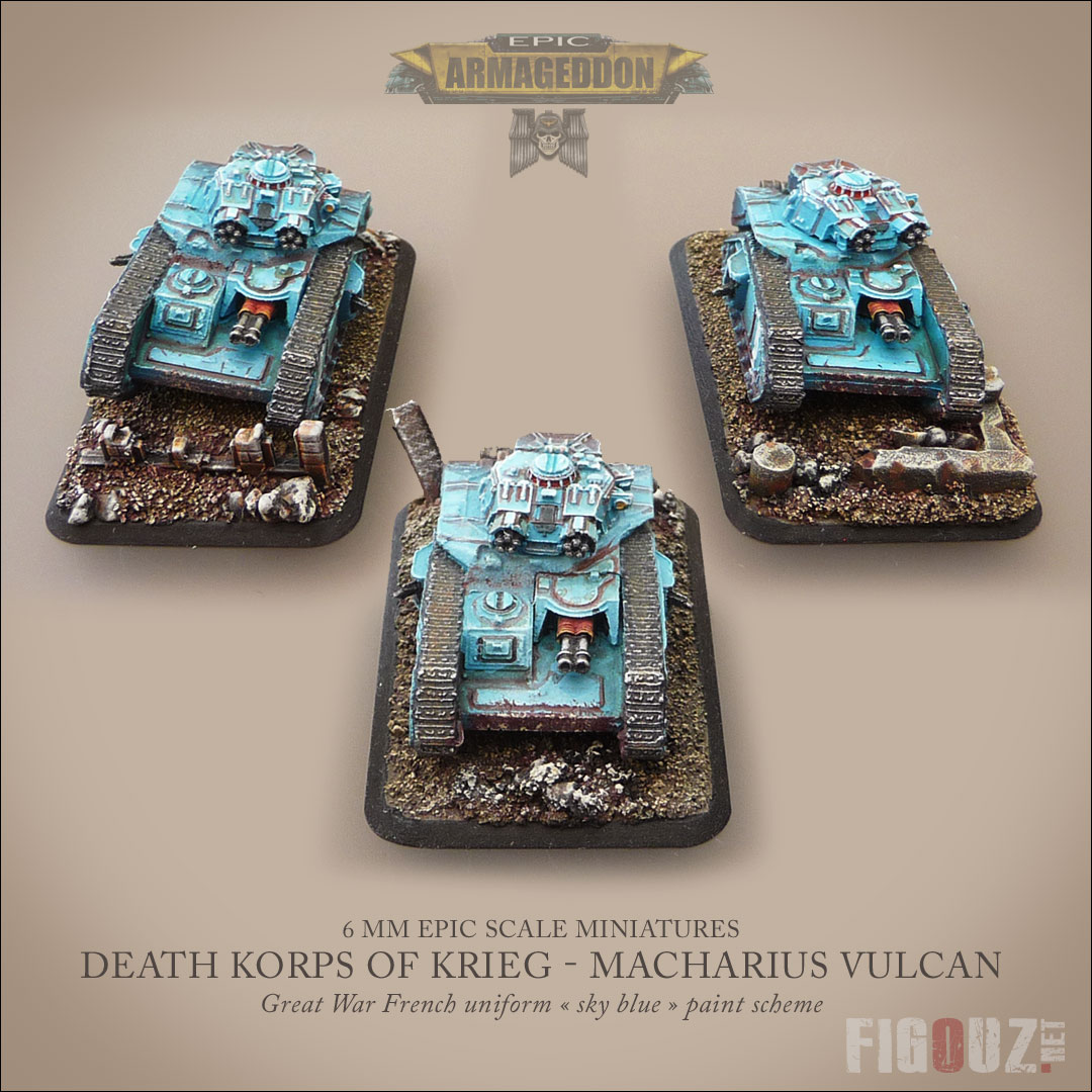 Peloton de chars lourds Macharius Vulcain - 375 Points