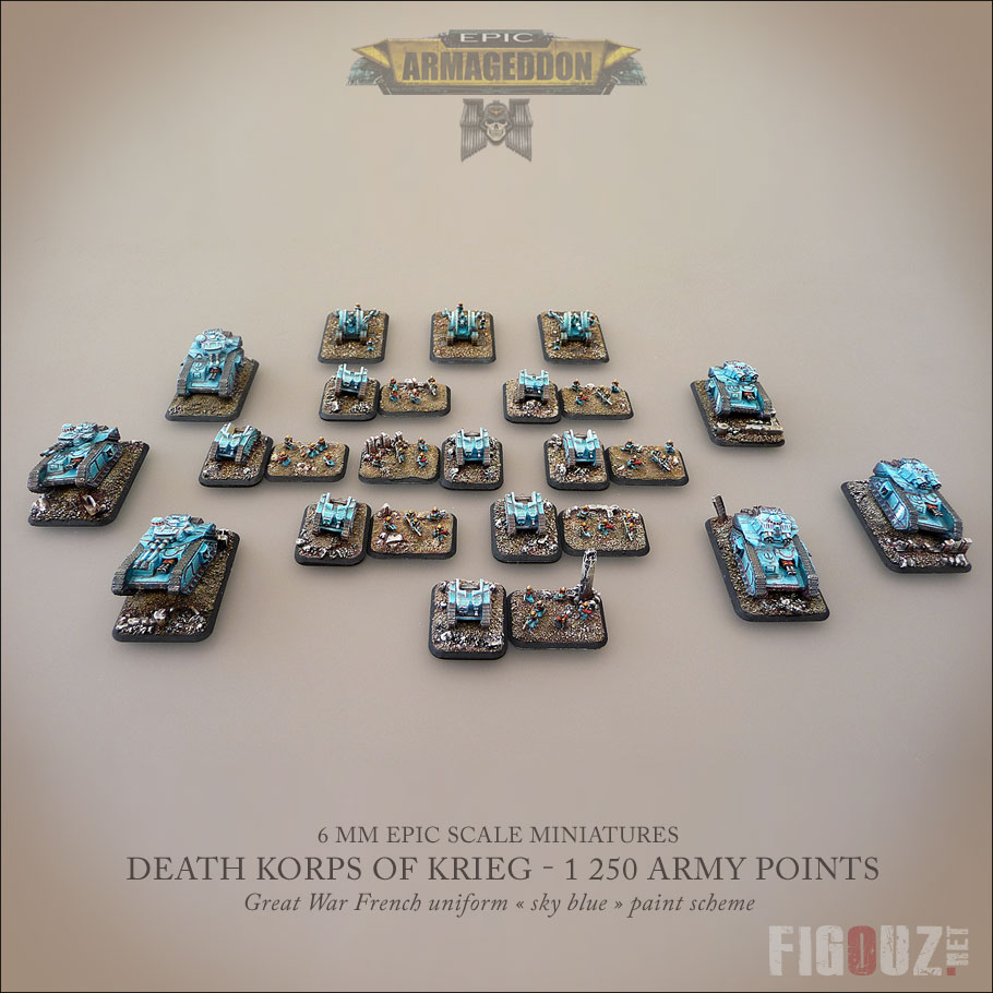 1250 points de ma Death Korps Of Krieg Epic Full Paint !