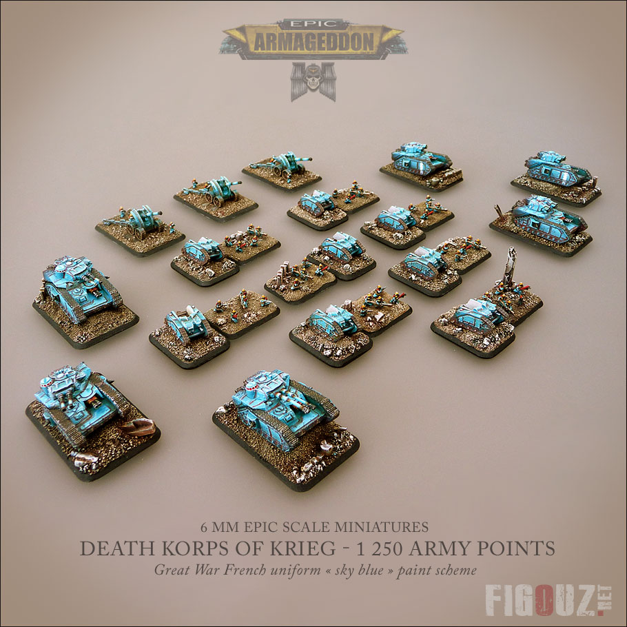 1250 points de ma Death Korps Of Krieg Epic Full Paint !