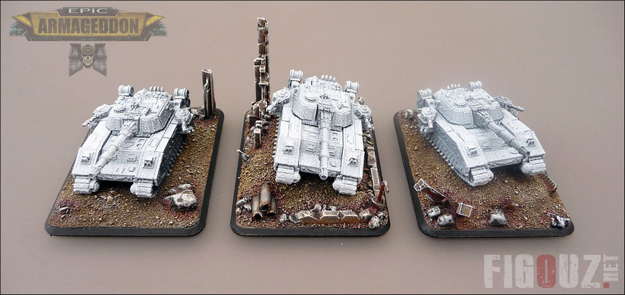 Chars Super Lourds Shadowsword & Stormlord - Peinture des socles