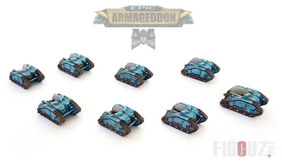 Death Korps of Krieg : Transports d'assaut légers Centaures pour EPIC Armageddon