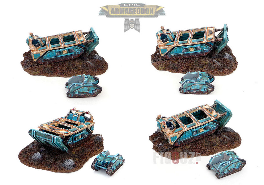 Death Korps of Krieg : Transport d'assaut Lourd Gorgone pour EPIC Armageddon