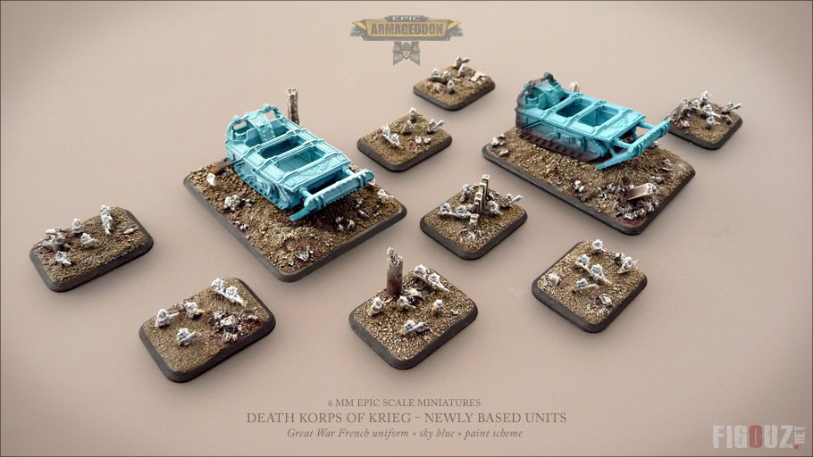 Death Korps Of Krieg - Peinture des socles scéniques des Gorgones