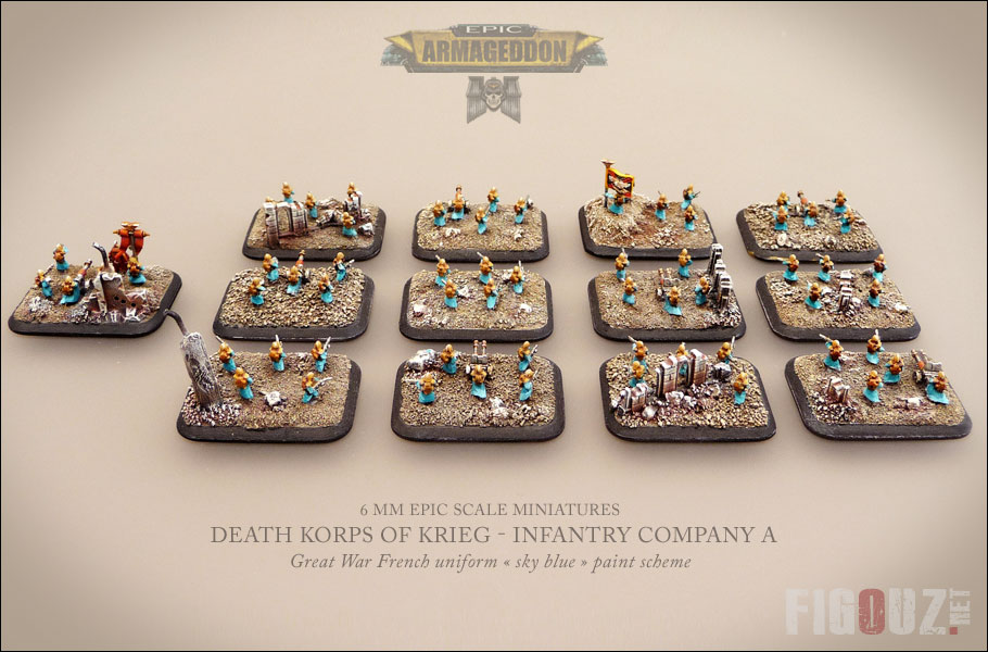 DKOK : Compagnie d'Infanterie A avec Commissaire et son Commandant - 250 points