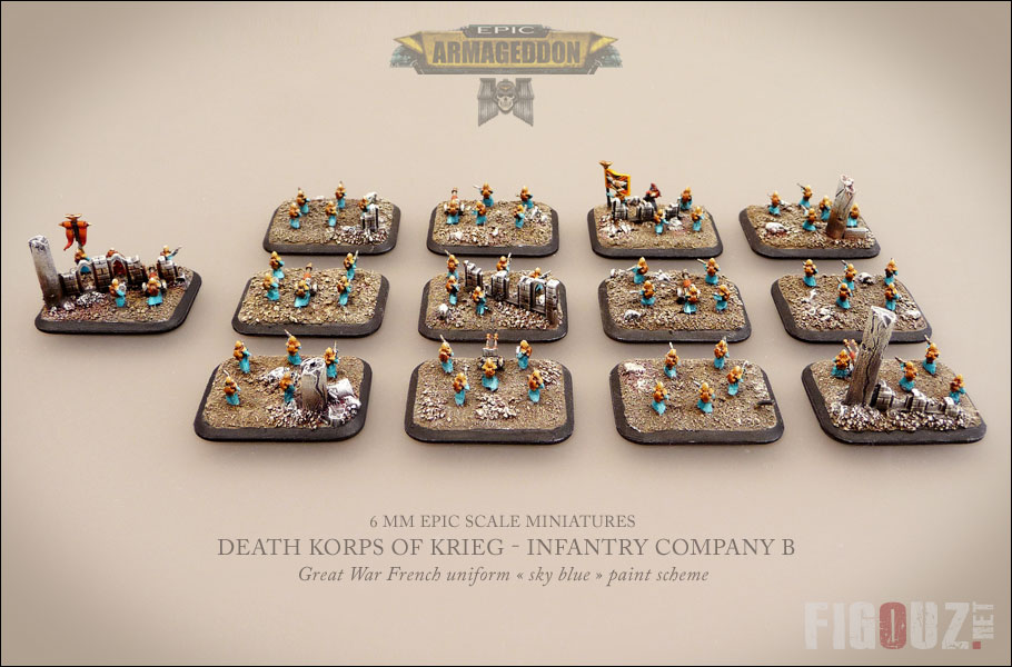 DKOK : Compagnie d'Infanterie A avec Commissaire et son Commandant - 250 points