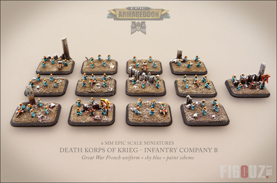 DKOK : Compagnie d'Infanterie A avec Commissaire et son Commandant - 250 points