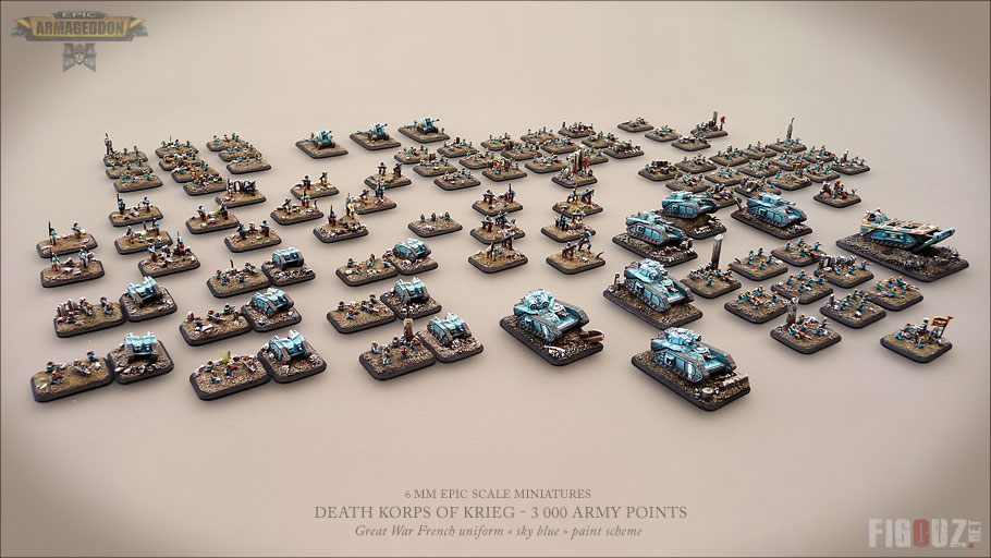Death Korps Of Krieg - Photos d'ensemble des unités full paint !