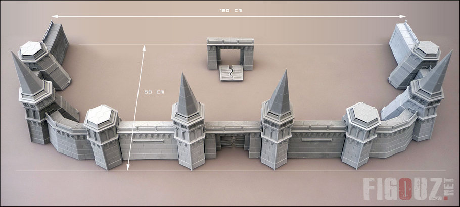 Forteresse Impériale à l'échelle 6mm pour Epic Armageddon