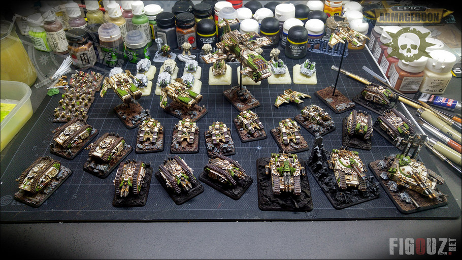 Death Guard Pre-Heresy - Gros travail de finitions sur de nombreuses formations