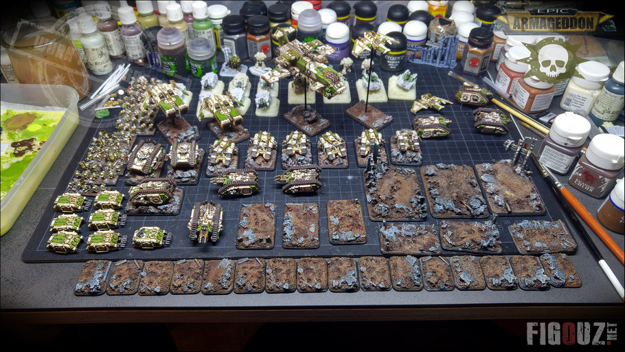 Death Guard Pre-Heresy - Peinture des socles scéniques