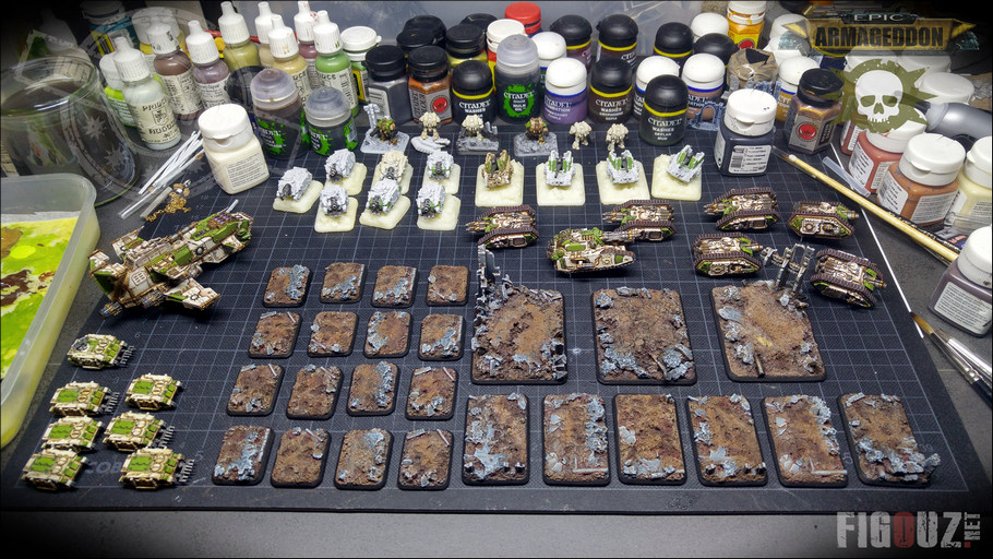 Death Guard Pre-Heresy - Peinture des socles scéniques