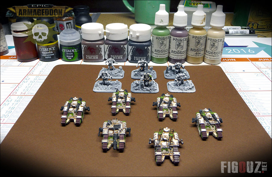 Death Guard Sicaran Battle Tanks