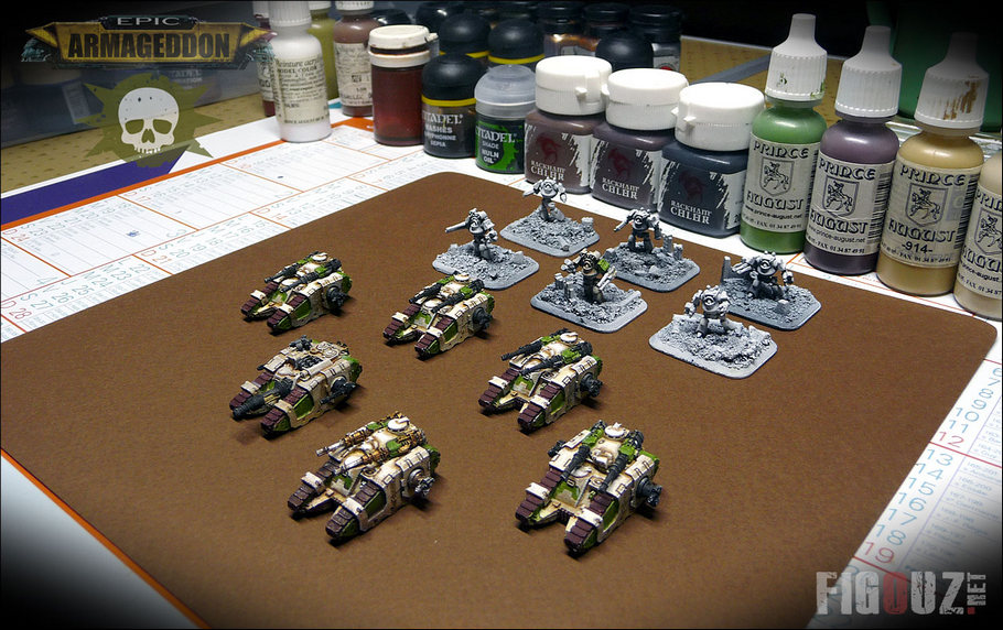 Death Guard Sicaran Battle Tanks