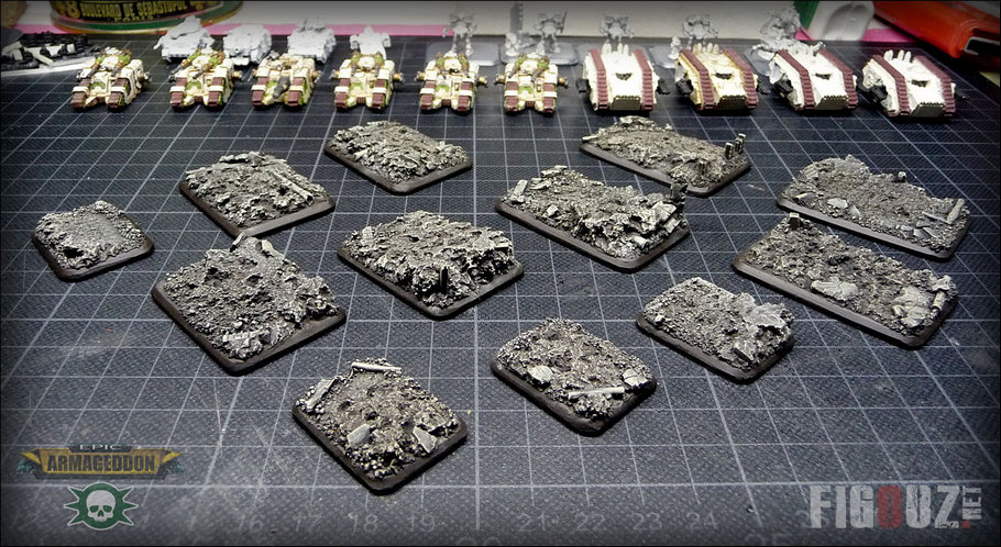 Death Guard Pre-Heresy - Les 12 modèles de socles scéniques adaptés aux blindés