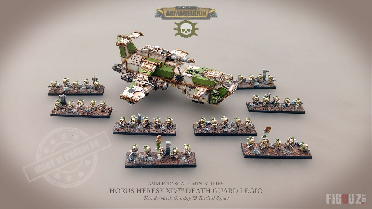 Death Guard 30K - Peinture de nouvelles formations !