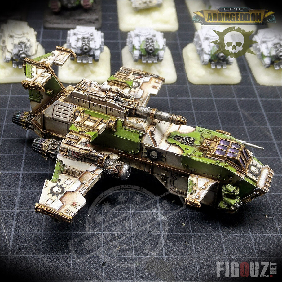 Death Guard Pre-Heresy - Peinture d'un Thunderhawk Gunship