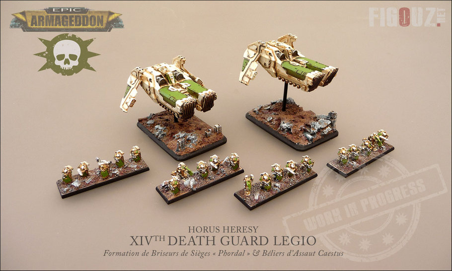 Death Guard Pre-Heresy Epic Armageddon - Formation de Briseurs de Sièges « Phordal » en Caestus