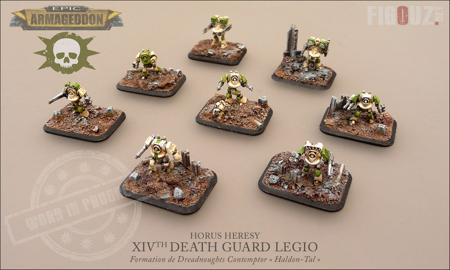 Death Guard Pre-Heresy Epic Armageddon - Formation de Terminators Grave Warden « Ruggoth-Kal »
