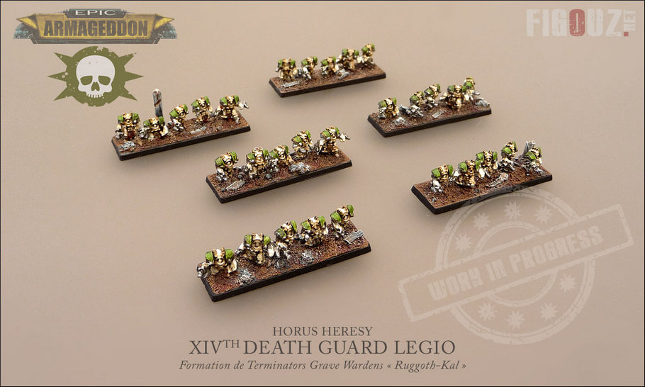 Death Guard Pre-Heresy Epic Armageddon - Formation de Terminators Grave Warden « Ruggoth-Kal »