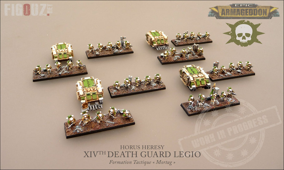 Death Guard Pre-Heresy Epic Armageddon - Formation de Space Marines Tactiques « Mortag »