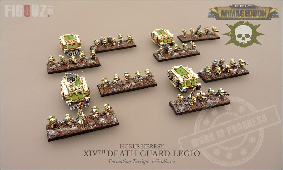 Death Guard Pre-Heresy Epic Armageddon - Formation de Space Marines Tactiques « Grolkar »