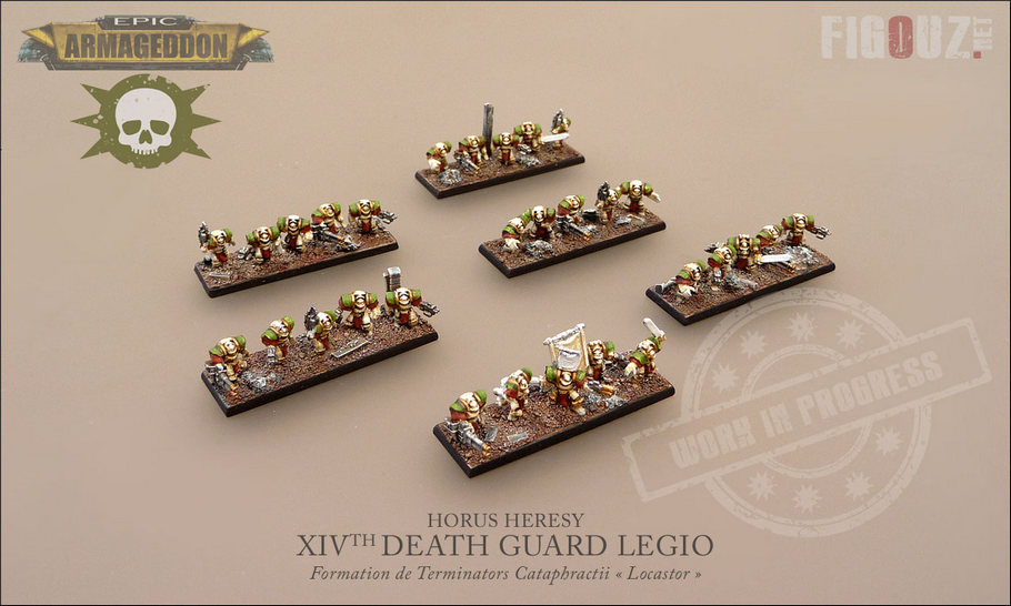 Death Guard Pre-Heresy Epic Armageddon - Formation de Terminators Cataphractii « Locastor »