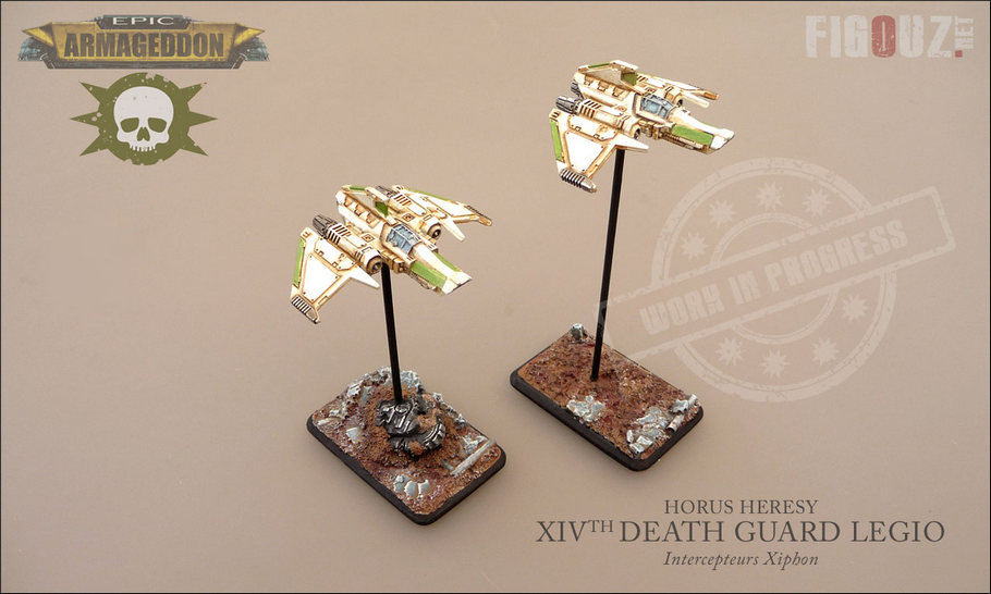 Death Guard Pre-Heresy Epic Armageddon - Escadrille d'Intercepteurs Xyphon