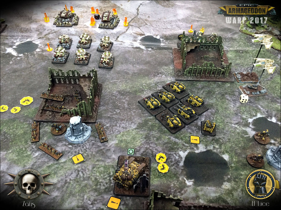 Horus Heresy Epic Armageddon Battle - Death Guard vs Imperial Fists