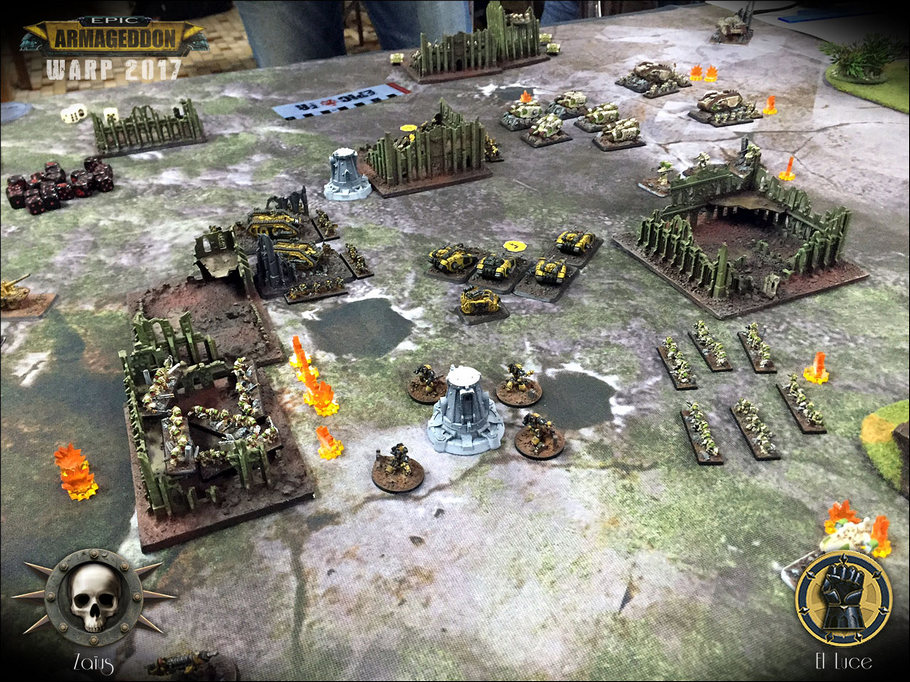 Horus Heresy Epic Armageddon Battle - Death Guard vs Imperial Fists