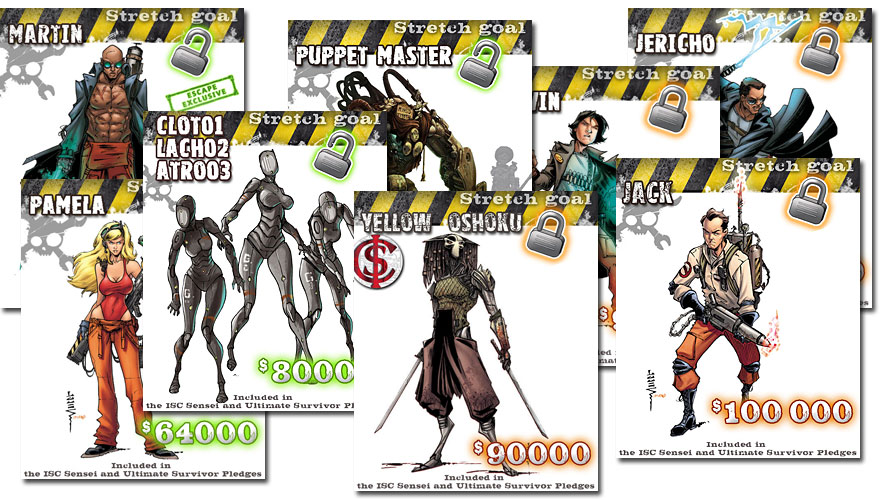 Les Stretch Goals de la campagne Kickstarter Escape !