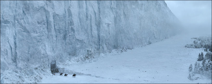 A Game of Throne - The Wall - Le mur qui protège les 7 couronnes des peuples du nords et des marcheurs blancs.