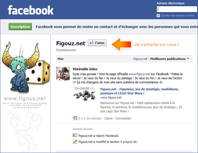 La nouvelle page Facebook de Figouz.net ! Devenez Fans !