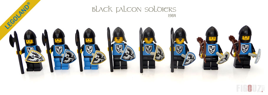 Vintage LEGO Castle - Black Falcon Soldiers