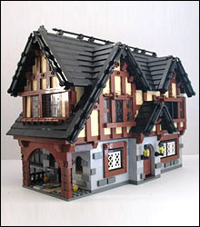 MOC LEGO - Maisons Médiévales par Z Cerberus