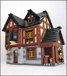 MOC LEGO - Maisons Médiévales par Z Cerberus