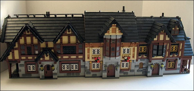 MOC LEGO - Maisons Médiévales par Z Cerberus