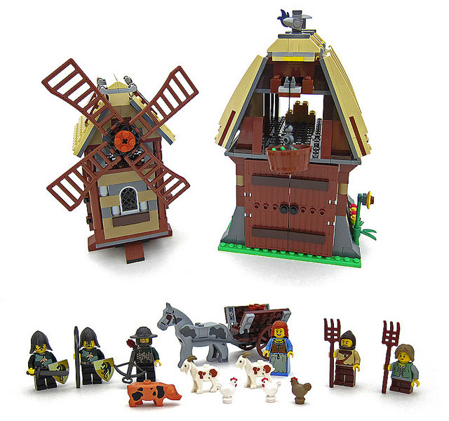 Photos du set LEGO Kingdom 7189 Mill Village Raid