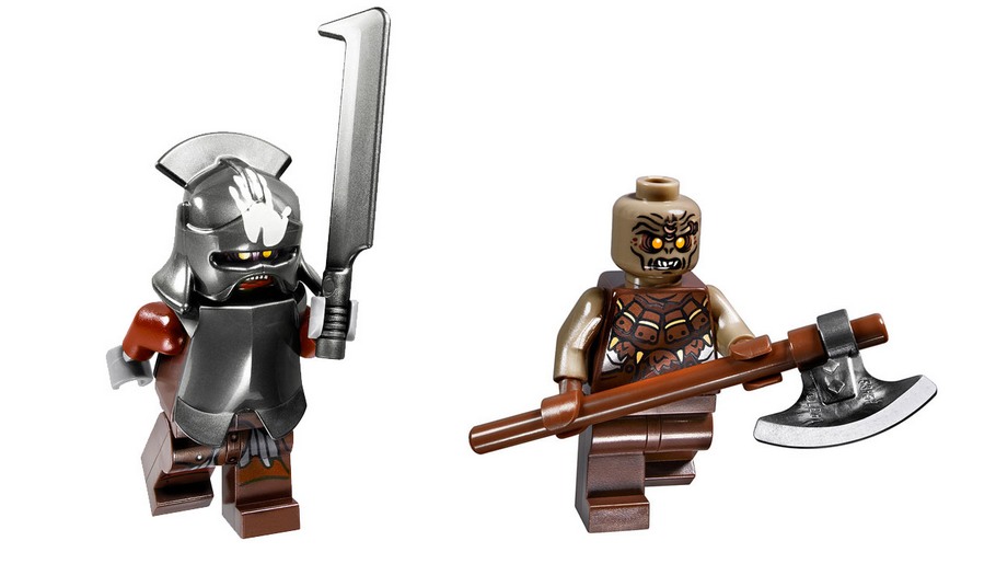 LEGO 10237 The Tower of Orthanc - Les minifigurines d'un orque Uruk-Hai et le maître du puits des Orques