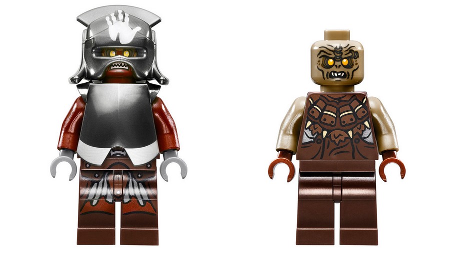 LEGO 10237 The Tower of Orthanc - Les minifigurines d'un orque Uruk-Hai et le maître du puits des Orques