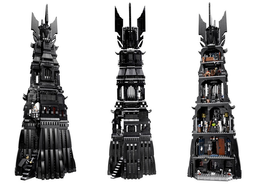 LEGO 10237 The Tower of Orthanc - Vues de la fa�ade de tour 